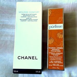 Chanel Foaming Cream Cleanser AND Pūrlisse Detox Charcoal Mask